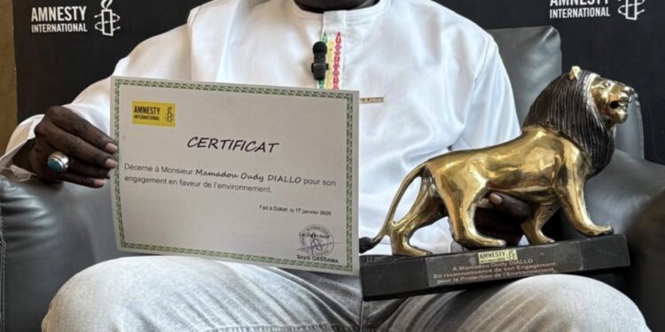 PROTECTION DE L’ENVIRONNEMENT : L’engagement de Mamadou Oury Diallo salué par Amnesty